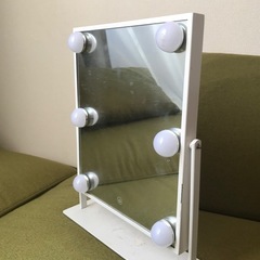 LEDライト付きスタンドミラー 中型