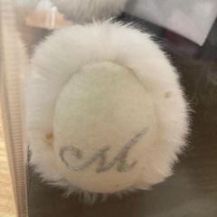 ケース付き うさぎぬいぐるみ ペア ウェディング衣装の画像