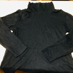 しまむら製黒ハイネックシャツLL