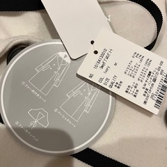 earth music & ecology 新品 3wayダブルロングコート オフホワイト ファー襟付の画像