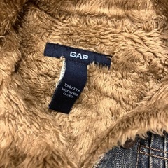 美品 GAP レディース防寒デニムジャケット ファー襟の画像