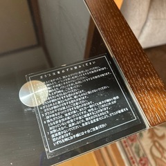 ニトリ　ガラス天板デスクの画像