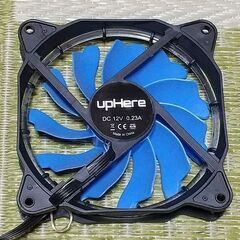 upHere 120mm 12cm PWM 4ピン ブルーリング...