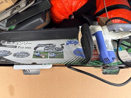 日立製 100V 電動チェンソー3時間使用