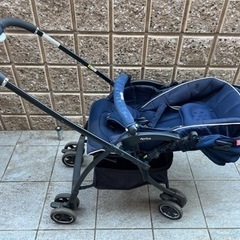 A型 ベビーカー　アップリカ　（ブランケット、レインカバー、フック、シューズクリップ付き）の画像