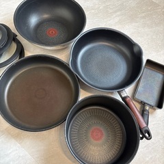 ティファール　フライパン　鍋　蓋セットの画像