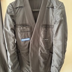 【2月末まで】黒ストライプスーツの画像