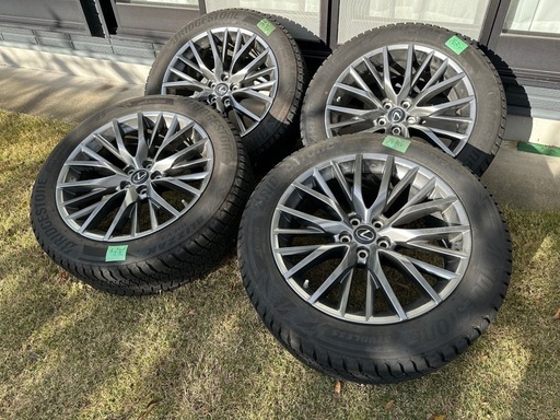 スタッドレスタイヤ レクサスRX Fスポーツ専用純正ホイール付きBS