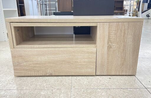 ★ジモティ割あり★  テレビ台 白 H42×D37×W89 クリーニング済み TJ10122