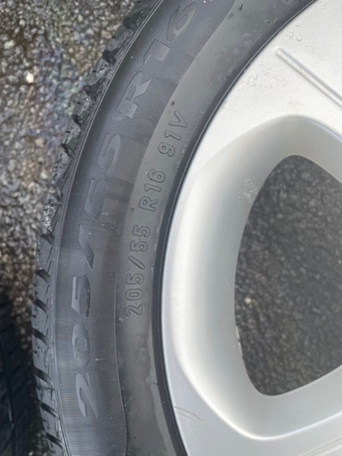 205/55R16　PRESSURE　Cintusato P6 ノーマルタイヤ2019年製　リーフ純正ホイール
