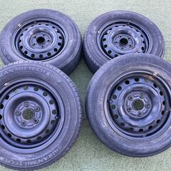 【中古】鉄チン/スチールホイール/15インチ/15×6J/4本セ...