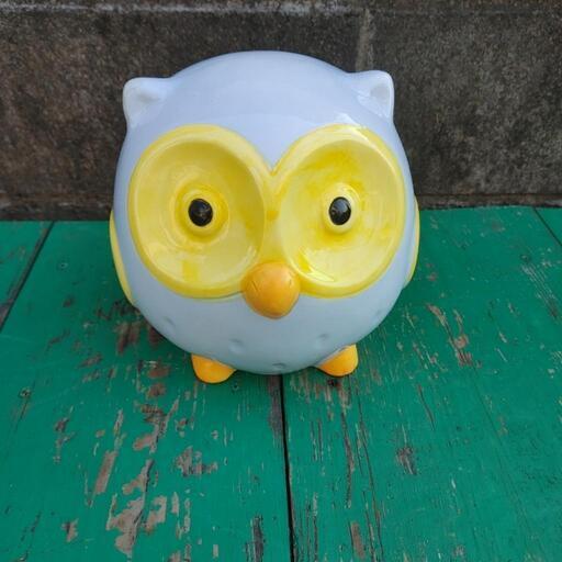 フクロウの貯金箱 幅18cm ×20cm 高さ20cm