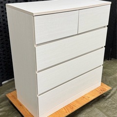 ウッドチェスト（アイリスオーヤマ/
木製/4段5収納/スライド収納）