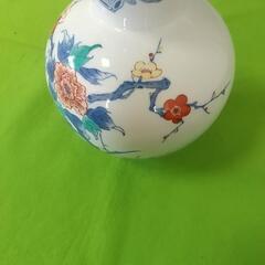  和泉作 色鍋島 花瓶 陶器 フラワーアレンジメント インテリア 装飾  の画像