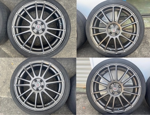 18インチホイール ガンメタでカッコイイです！