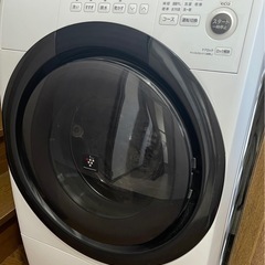 SHARP ドラム式洗濯機2021年 洗濯乾燥機ES-S7F-WR 7kg 