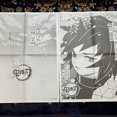 冨岡義勇 宇髄天元 胡蝶しのぶ 鬼滅の刃 毎日新聞 全面広告