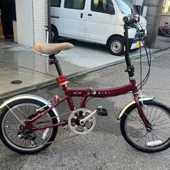 MINI 折りたたみ自転車 レッド 赤 18インチ