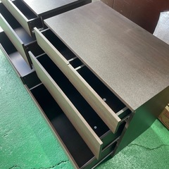 受付終了★収納　茶色　タンス　三段　衣装　の画像