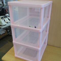 ハローキティ 3段 プラチェスト 幅33.5㎝ 衣類収納 サンリオ HelloKitty ミニチェスト チェスト 札幌市東区 北20条店の画像