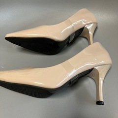 新品【Flicka】シンプルレザー調パンプス ◇ 【Flicka】シンプルレザー調パンプスシンプルな 上品　の画像
