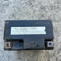 【中古】バイク 12Vバッテリー 3年使用 セル1回始動確認の画像