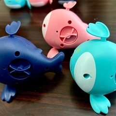 お風呂 おもちゃ 赤ちゃん 水遊び イルカ 可愛い 3個セットの画像