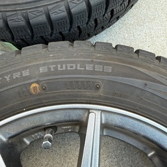 155/65R14 スタッドレス アルミ付き4本セット DUNLOP WINTER MAXX WM01の画像