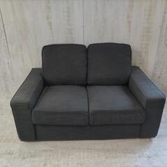 二人掛けソファ ダークグレー ファブリック 49⭐️2人掛け IKEAファブリックソファ ダークグレー⑤