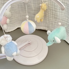 familiar ファミリア　ベビーメリー　ベッド&フロアー　2WAY 電動　オルゴールの画像