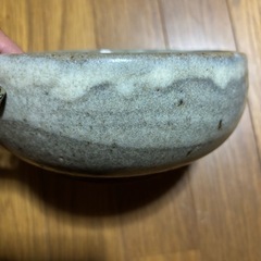 ⑪ブルー系の釉薬がかかった中鉢　作家物　窯印ありの画像