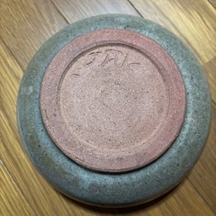 ⑪ブルー系の釉薬がかかった中鉢　作家物　窯印ありの画像