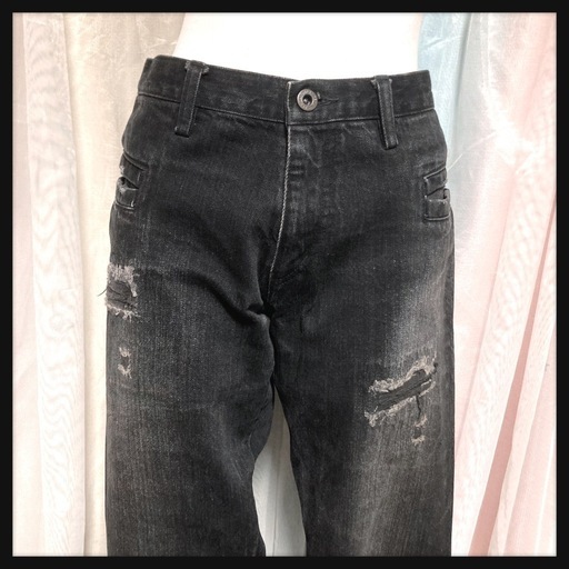 ご購入者様決定꒰L7 REAL HIP꒱日本製 メンズ ウォッシュ ダメージ加工 ジーンズ