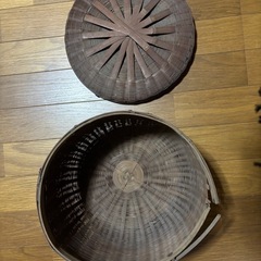 竹籠　花入れ　　ご必要でしたら画像④はおまけですの画像
