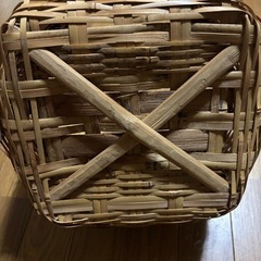 竹籠　花入れ　　ご必要でしたら画像④はおまけですの画像