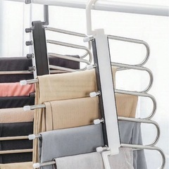 shein ズボンハンガー 5連 折りたたみ スラックスハンガー