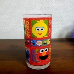  ◆セサミストリート グラス レトロ 中古品