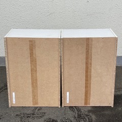 カラーボックス　2段ボックス　2個まとめ　白　収納ボックス　インテリアの画像
