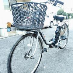 電動アシスト自転車　スズキ　LOVE　(パナソニックのOEM)　24インチ　シルバー　バッテリー8.9Ah 充電器付きの画像