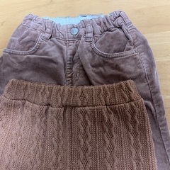 子ども服80と100　BeBeパンツ他の画像