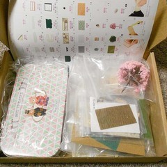 ドールハウス 花見屋さんの桜トレイン - チェリーブロッサム / ミニチュア 手作りキット 日本語説明書付の画像