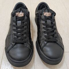 【美品】オニツカタイガー スニーカー 黒色 23.5cmの画像