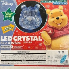 【まとめ買いお得です】クリスマス　イルミネーション　LEDクリスタル　フェイス　 【プーさん】 （ブルー／ホワイト球）の画像