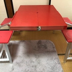 ☆決まりました【無料】折りたたみキャンプテーブルセット テーブル...