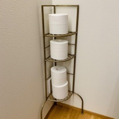コーナーラック アイアン 真鍮色の画像