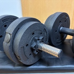 　【商談中】トレーニングベンチ&ダンベル2セットの画像