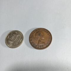 #32 ニュージーランド1ペニー 古銭　アンティークコイン　コインの画像