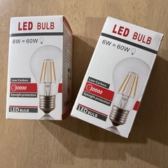 【調光器対応】 LED電球 エジソンランプ E26 電球色 6W(60W相当) の画像
