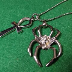 珍しい蜘蛛のペンダントの画像