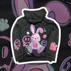 【新品】レディースパーカー バニーパーカー うさぎのパーカーの画像